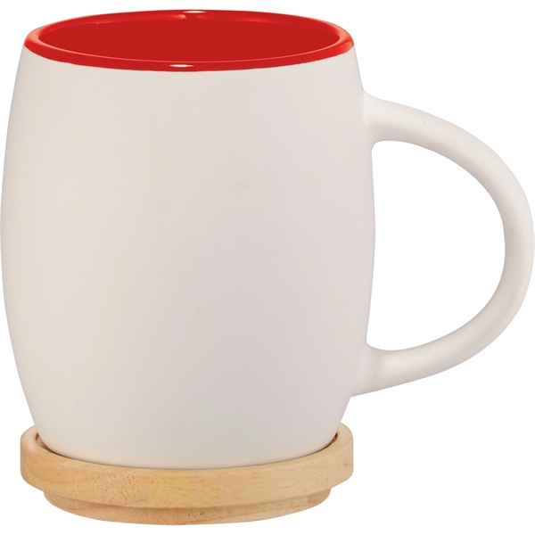 Hearth Ceramic Mug with Wood Lid/Coaster 15oz - Hearth Ceramic Mug with Wood Lid/Coaster 15oz - Image 36 of 37