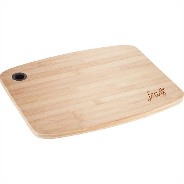 Large Bamboo Cutting Board with Silicone Grip - Large Bamboo Cutting Board with Silicone Grip - Image 2 of 5