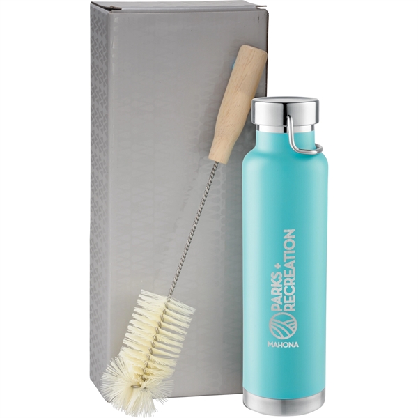 Thor Copper Vacuum Bottle with Brush 22oz - Thor Copper Vacuum Bottle with Brush 22oz - Image 0 of 19