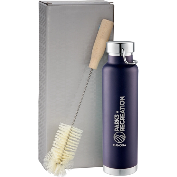 Thor Copper Vacuum Bottle with Brush 22oz - Thor Copper Vacuum Bottle with Brush 22oz - Image 6 of 19
