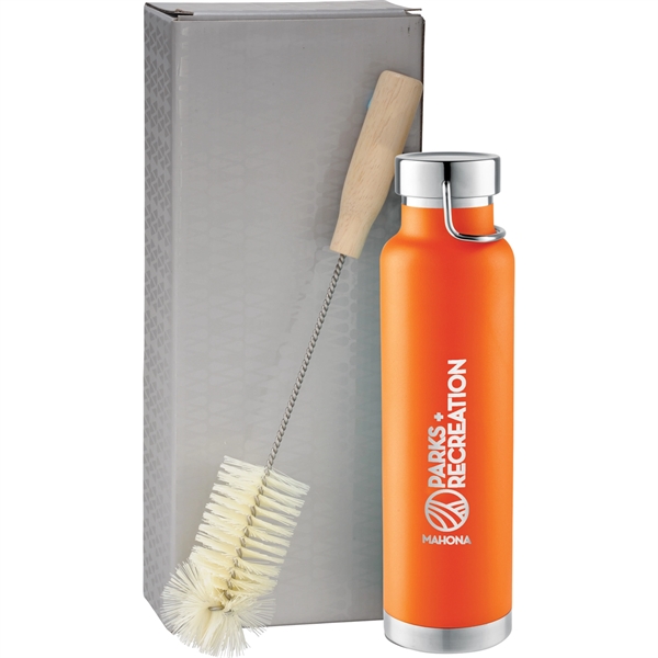 Thor Copper Vacuum Bottle with Brush 22oz - Thor Copper Vacuum Bottle with Brush 22oz - Image 7 of 19