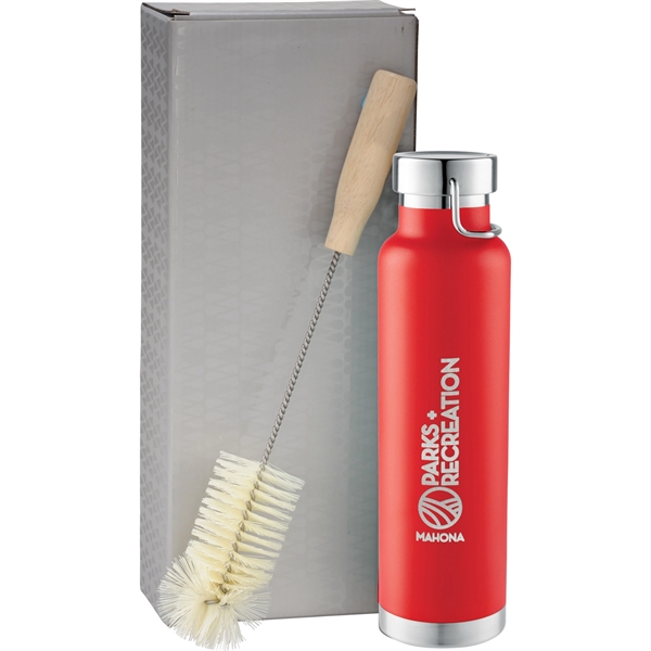 Thor Copper Vacuum Bottle with Brush 22oz - Thor Copper Vacuum Bottle with Brush 22oz - Image 9 of 19