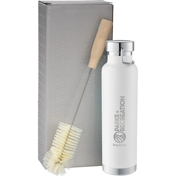 Thor Copper Vacuum Bottle with Brush 22oz - Thor Copper Vacuum Bottle with Brush 22oz - Image 17 of 19