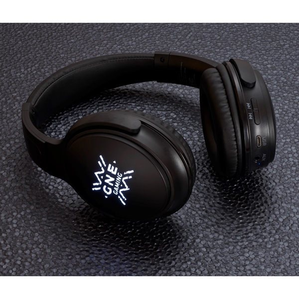 Light Up Logo Bluetooth Headphones - Light Up Logo Bluetooth Headphones - Image 5 of 10