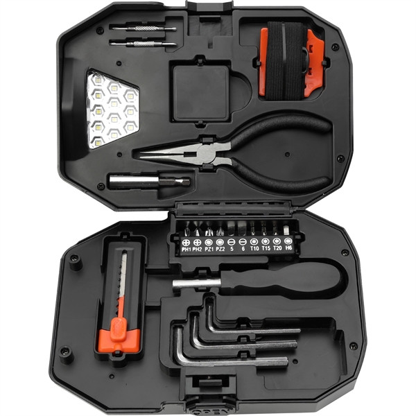 Built2Work Flashlight 22 Piece Tool Set - Built2Work Flashlight 22 Piece Tool Set - Image 1 of 6