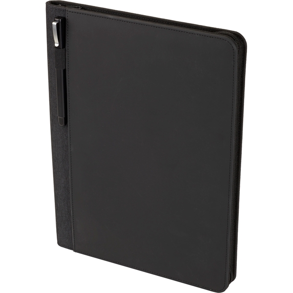 Vienna Heathered Zippered Padfolio w FSC® Mix Pape - Vienna Heathered Zippered Padfolio w FSC® Mix Pape - Image 2 of 7