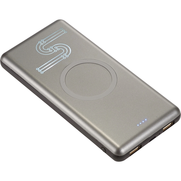 UL Listed Light Up Qi 10000 Wireless Power Bank - UL Listed Light Up Qi 10000 Wireless Power Bank - Image 4 of 7