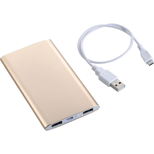 Sleek Aluminum 4000 mAh Power Bank - Sleek Aluminum 4000 mAh Power Bank - Image 3 of 14