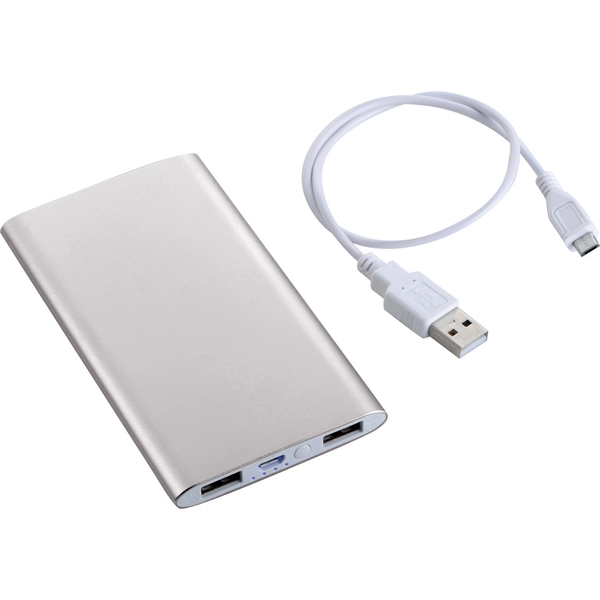 Sleek Aluminum 4000 mAh Power Bank - Sleek Aluminum 4000 mAh Power Bank - Image 10 of 14