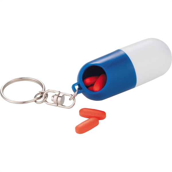 Pill Case Keychain Plum Grove