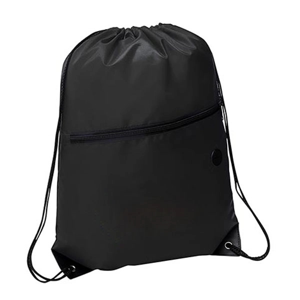 Headphone Slot Drawstring Polyester Bags - Headphone Slot Drawstring Polyester Bags - Image 14 of 14