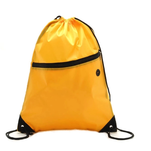 Headphone Slot Drawstring Polyester Bags - Headphone Slot Drawstring Polyester Bags - Image 5 of 14