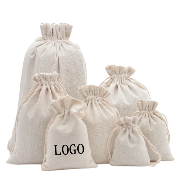 Quality Cotton Drawstring Bags - Quality Cotton Drawstring Bags - Image 0 of 6