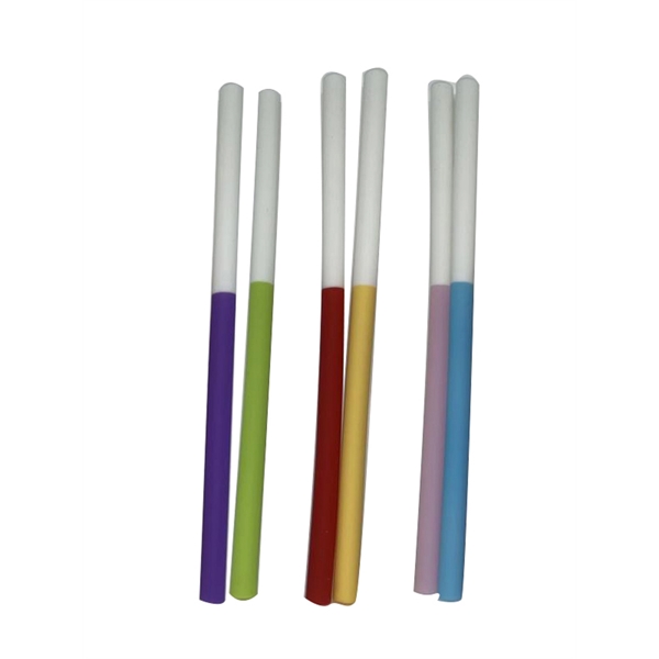 Reusable Duotone Straight Silicone Straw - Reusable Duotone Straight Silicone Straw - Image 1 of 3