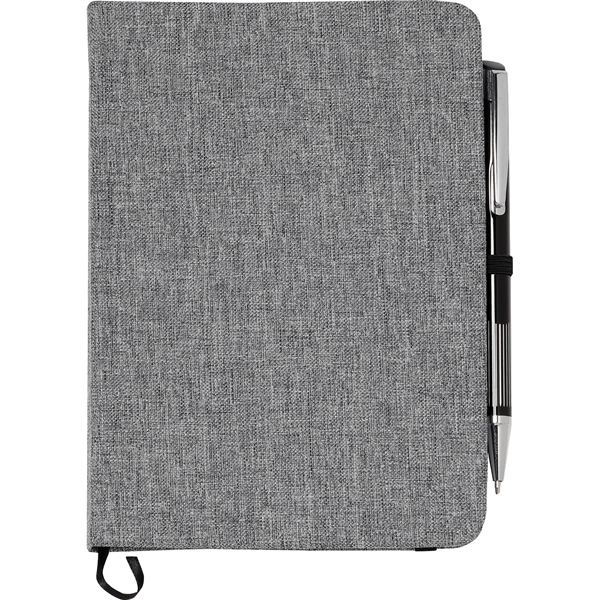 5" x 7" FSC® Mix Heathered Bound Notebook - 5" x 7" FSC® Mix Heathered Bound Notebook - Image 6 of 16