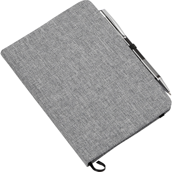 5" x 7" FSC® Mix Heathered Bound Notebook - 5" x 7" FSC® Mix Heathered Bound Notebook - Image 7 of 16