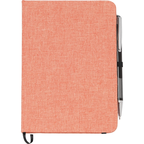 5" x 7" FSC® Mix Heathered Bound Notebook - 5" x 7" FSC® Mix Heathered Bound Notebook - Image 9 of 16