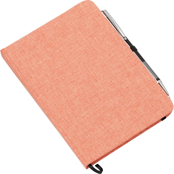 5" x 7" FSC® Mix Heathered Bound Notebook - 5" x 7" FSC® Mix Heathered Bound Notebook - Image 10 of 16