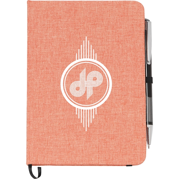 5" x 7" FSC® Mix Heathered Bound Notebook - 5" x 7" FSC® Mix Heathered Bound Notebook - Image 12 of 16