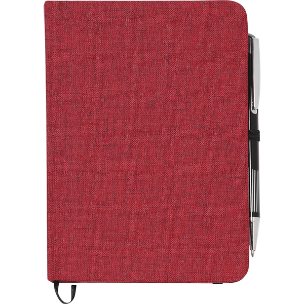 5" x 7" FSC® Mix Heathered Bound Notebook - 5" x 7" FSC® Mix Heathered Bound Notebook - Image 14 of 16