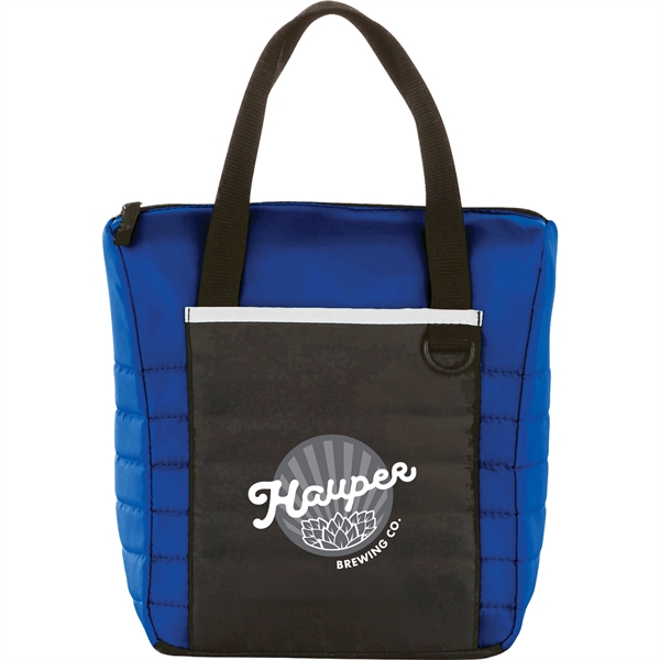 Quilted 12-Can Lunch Cooler - Quilted 12-Can Lunch Cooler - Image 10 of 15