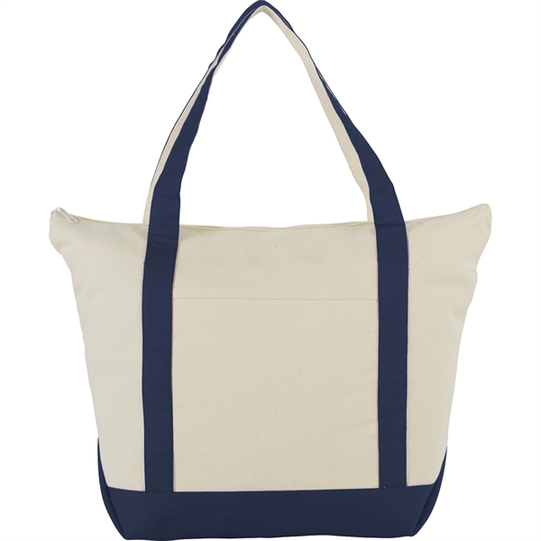 Classic 12oz Cotton Canvas Zippered Boat Tote - Classic 12oz Cotton Canvas Zippered Boat Tote - Image 2 of 20