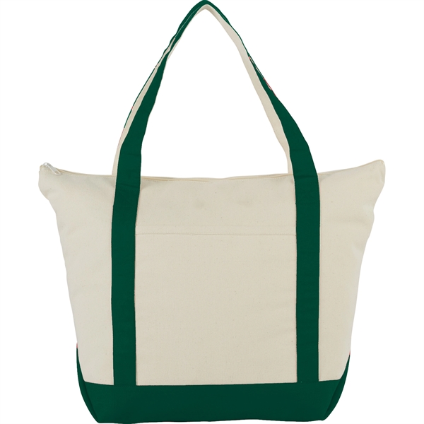 Classic 12oz Cotton Canvas Zippered Boat Tote - Classic 12oz Cotton Canvas Zippered Boat Tote - Image 13 of 20