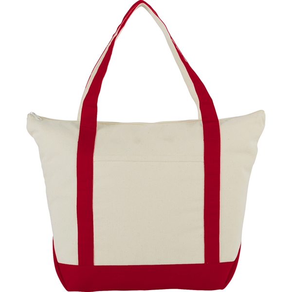 Classic 12oz Cotton Canvas Zippered Boat Tote - Classic 12oz Cotton Canvas Zippered Boat Tote - Image 15 of 20