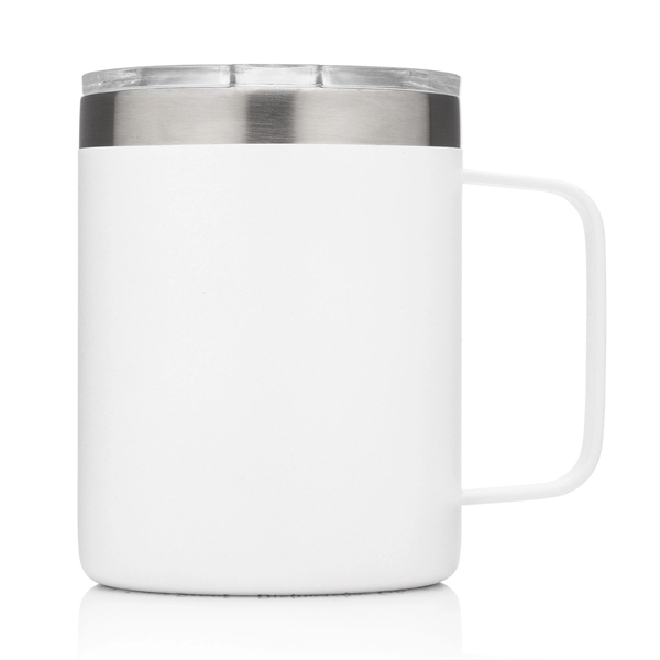 12 oz. Travel Stainless Insulated Coffee Mug w/ handle & lid - 12 oz. Travel Stainless Insulated Coffee Mug w/ handle & lid - Image 4 of 8