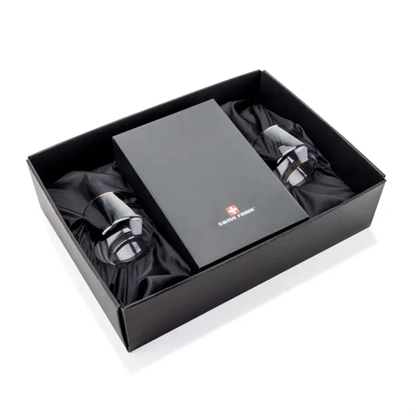 Swiss Force® Opener Set & Tucson Gold Rim Stemless Wine