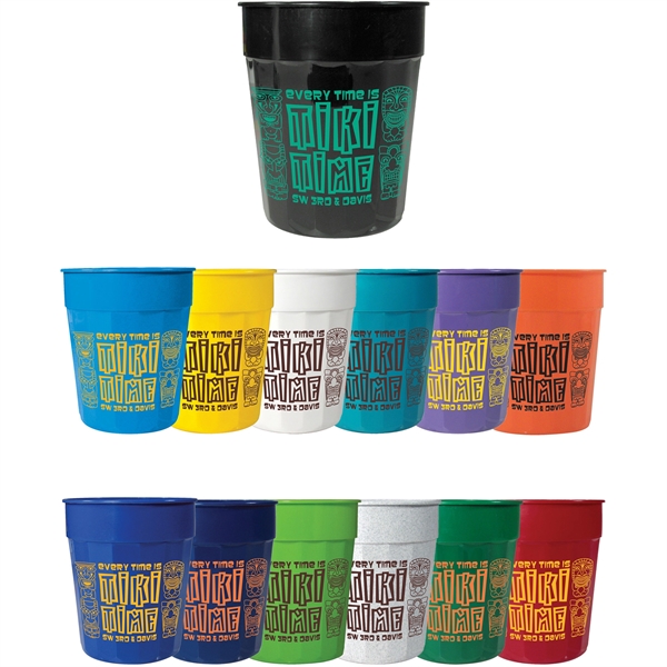 Customized Fluted Stadium Cups (16 Oz., 4.25 x 3.625 Dia