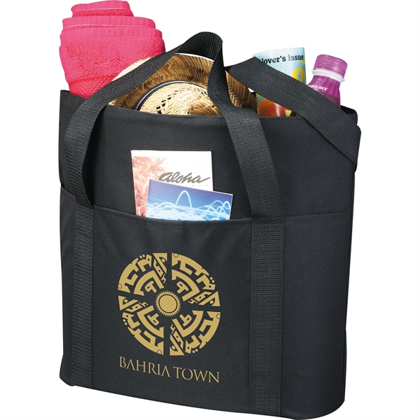 Heavy Duty Zippered Convention Tote - Heavy Duty Zippered Convention Tote - Image 3 of 6