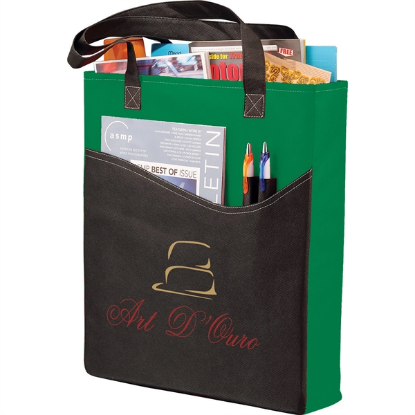 Rivers Pocket Non-Woven Convention Tote - Rivers Pocket Non-Woven Convention Tote - Image 4 of 32