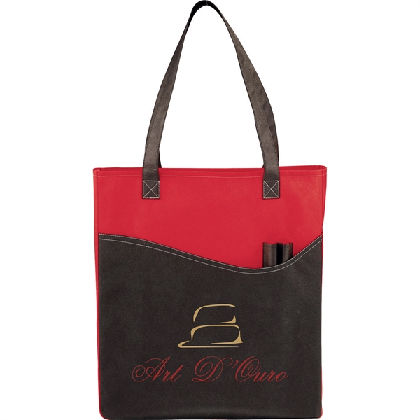 Rivers Pocket Non-Woven Convention Tote - Rivers Pocket Non-Woven Convention Tote - Image 10 of 32