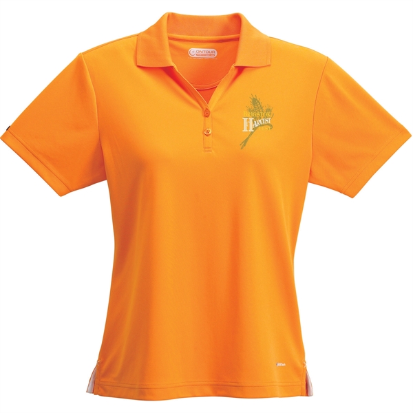 Women's MORENO TEXT MICRO SS POLO - Women's MORENO TEXT MICRO SS POLO - Image 6 of 35