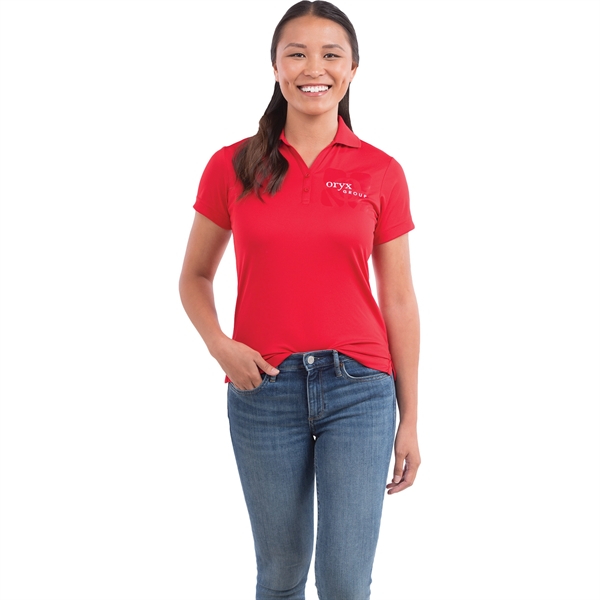 Women's MORENO TEXT MICRO SS POLO - Women's MORENO TEXT MICRO SS POLO - Image 11 of 35