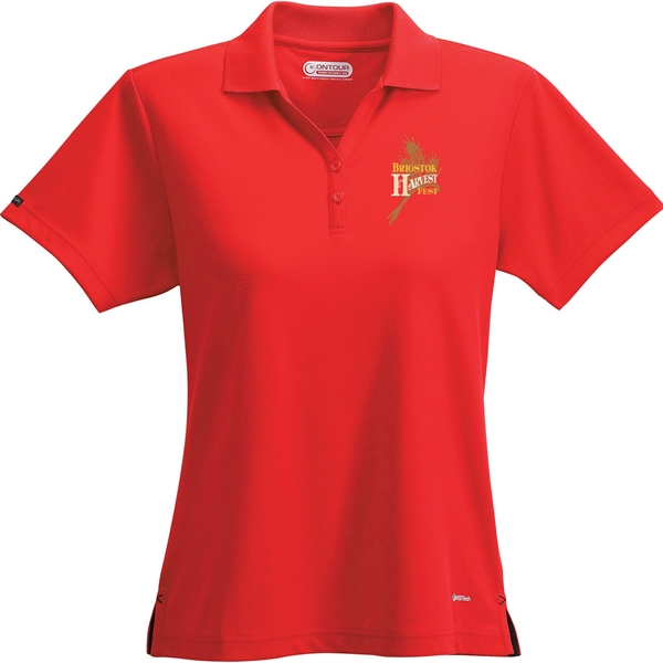 Women's MORENO TEXT MICRO SS POLO - Women's MORENO TEXT MICRO SS POLO - Image 13 of 35