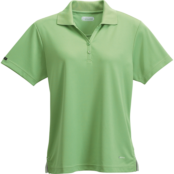 Women's MORENO TEXT MICRO SS POLO - Women's MORENO TEXT MICRO SS POLO - Image 21 of 35