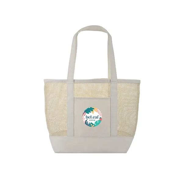 Canvas Mesh Tote