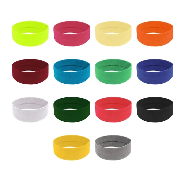 Non Slip Cotton Sports Running Headband Absorb Sweat