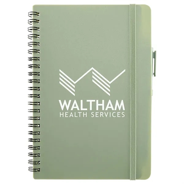 Avignon Repreve® Recycled Hardcover Spiral Notebook with Pe