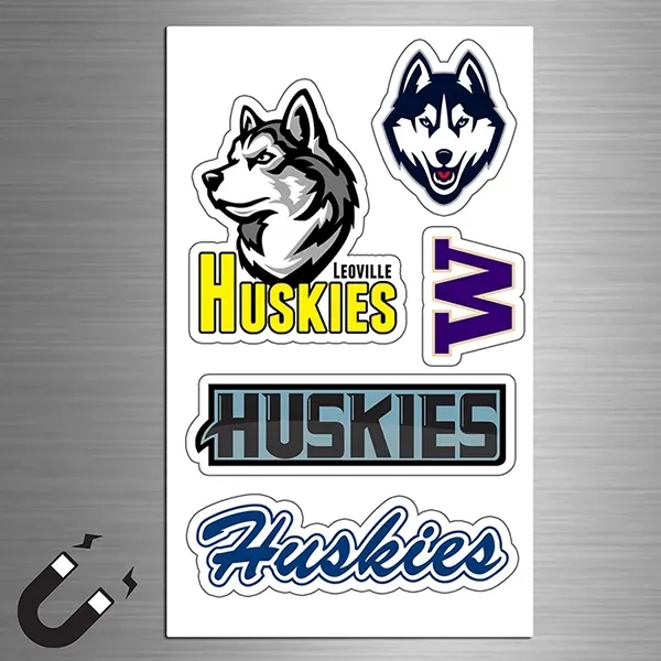 4" x 6" Full Color Custom Shape Kiss-Cut Magnet Sheet
