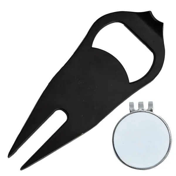 TiTUS® 3-in-1 Golf Tool Set - Divot Tool, Ball Marker & Cap