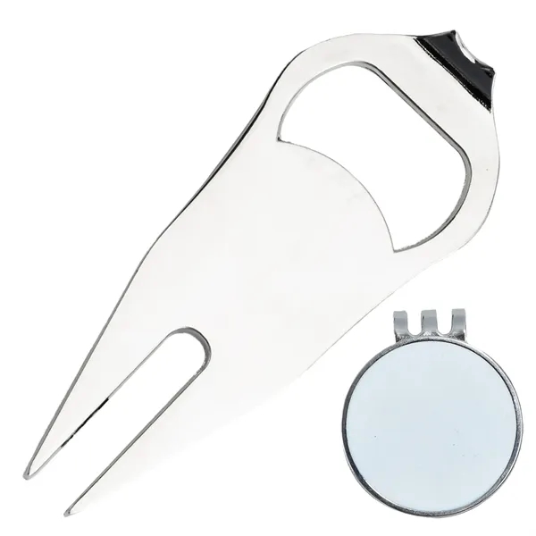 TiTUS® 3-in-1 Golf Tool Set - Divot Tool, Ball Marker & Cap