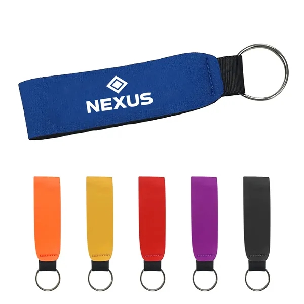 6" x 0.86" Neoprene Floating Wrist Lanyard Keychain
