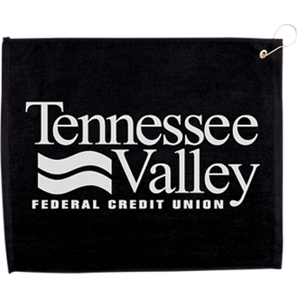15" X 18" Hemmed Golf Towel W/ Grommet And Hook - 15" X 18" Hemmed Golf Towel W/ Grommet And Hook - Image 2 of 10
