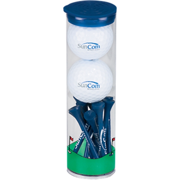 2 Golf Ball Tall Tube with Wilson Chaos - 2 Golf Ball Tall Tube with Wilson Chaos - Image 2 of 2
