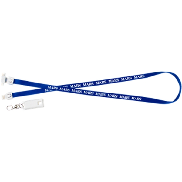 3-in-1 USB Charging Cable Lanyard - 3-in-1 USB Charging Cable Lanyard - Image 1 of 6