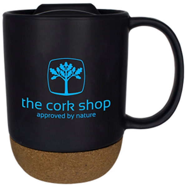 14 oz Ceramic Cork Bottom Mug - 14 oz Ceramic Cork Bottom Mug - Image 1 of 2