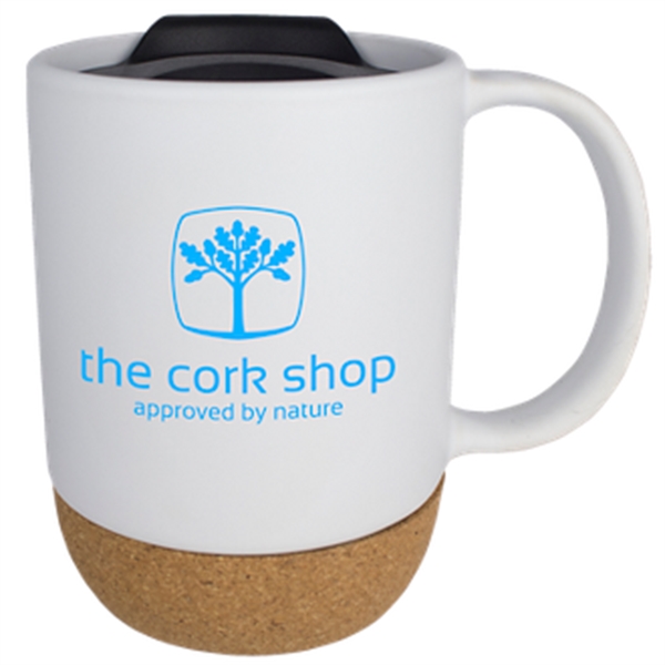 14 oz Ceramic Cork Bottom Mug - 14 oz Ceramic Cork Bottom Mug - Image 2 of 2